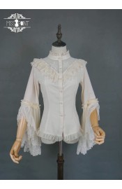 Miss Point Point Garden Bell Sleeve Blouse(Reservation/2 Colours/Full Payment Without Shipping)